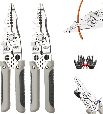 Picture of Premium  Multifunctional Wire Stripper, Crimper & Cable Cutter Pliers – Premium Stainless Steel Electrical Wire Stripping Tool | Professional Electrician’s Choice for Accuracy & Durability Premium Multifunctional Wire Stripper, Crimper & Cable Cutter Plie