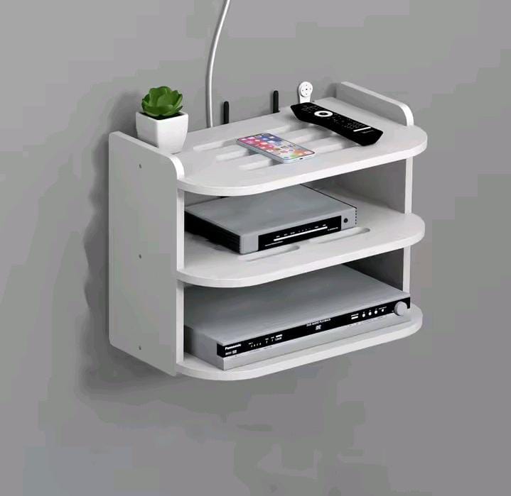 Picture of New Design 3 Layers wall mount wifi router stand/rack size/rack/projector stand/router stand/wifi stand/book self/wall mount self/bathroom self