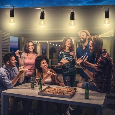 Picture of Solar Charging Hook Camping Light, Portable Waterproof LED Tent Light with Clip Hook, Indoor and Outdoor Hanging Light for Camping, Hiking, Emergency Power Outage