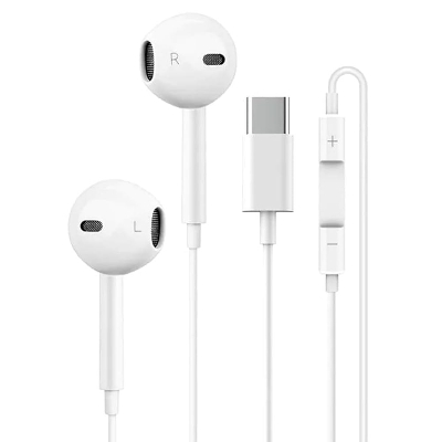 Picture of Apple EarPods with Type-C - In-Ear Headphones Earphone for iPhone 13/14/15/16/17 Series Type-C 3.5mm Suitable For Samsung Xiaomi oppo vivo mi realme iPad Tablet