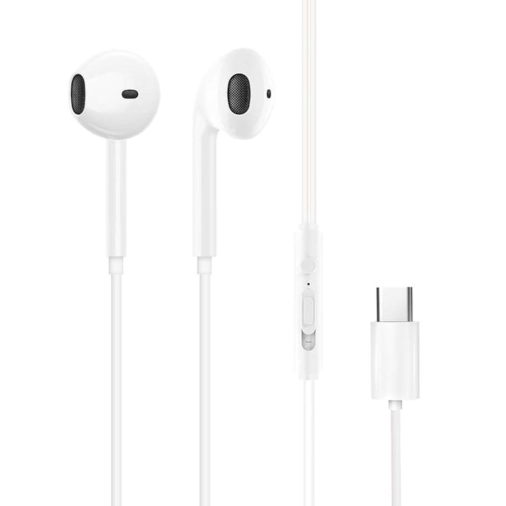 Picture of Apple EarPods with Type-C - In-Ear Headphones Earphone for iPhone 13/14/15/16/17 Series Type-C 3.5mm Suitable For Samsung Xiaomi oppo vivo mi realme iPad Tablet