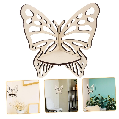 Picture of Butterfly Corner Shelf Creative Shelf Wall Decorations Candle Holders for Home Decor Bedroom Corner Books Display Holder Butterfly Shelves Top Shelf Stand Self