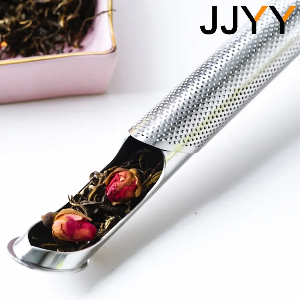 Picture of JJYY Ea Strainer Stainless Steel Infuser Pipe Design Touch Feel Holder Tool Tea Spoon Infuser Filter