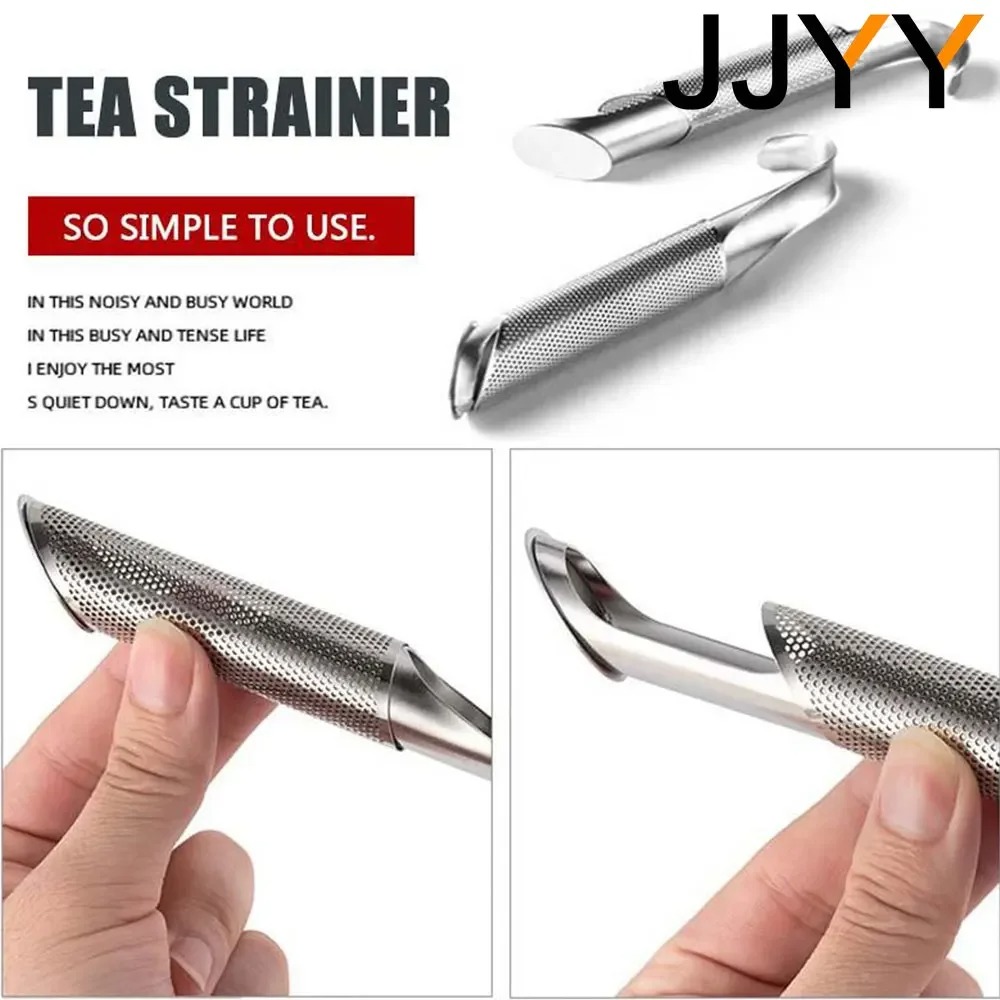 Picture of JJYY Ea Strainer Stainless Steel Infuser Pipe Design Touch Feel Holder Tool Tea Spoon Infuser Filter