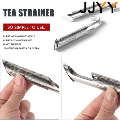Picture of JJYY Ea Strainer Stainless Steel Infuser Pipe Design Touch Feel Holder Tool Tea Spoon Infuser Filter