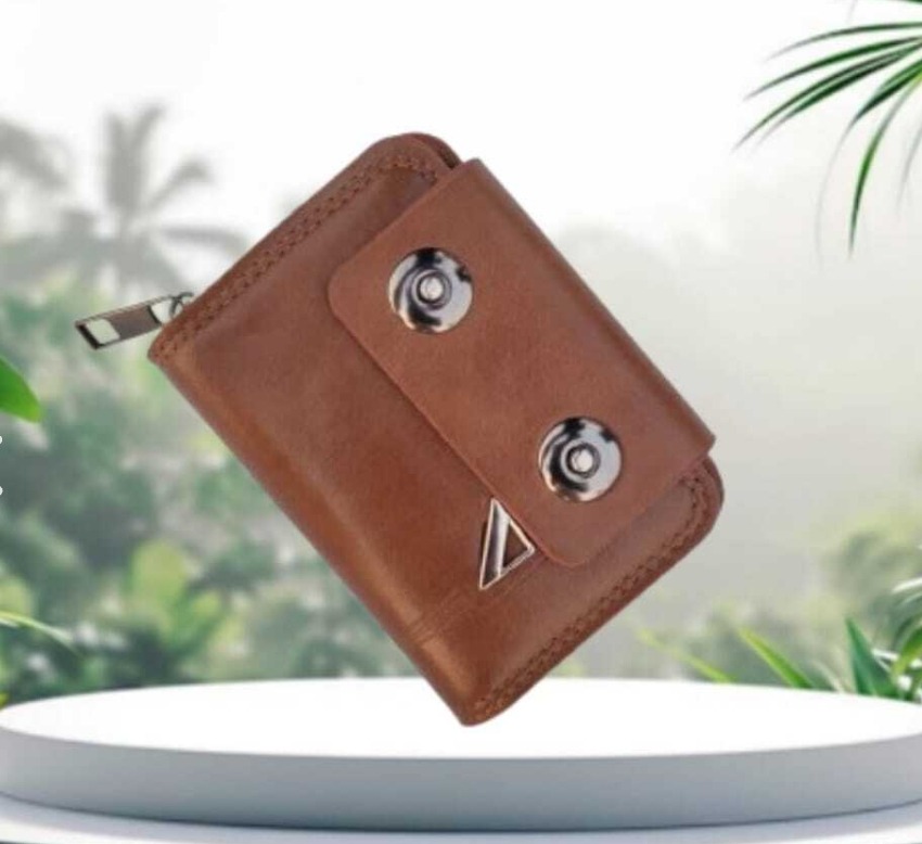 Picture of Men’s & Women’s Stylish Leather Wallet with Zipper & Double Button | Multi Card Holder Purse