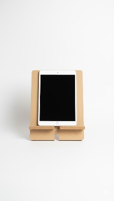 Picture of Desktop Bamboo ipad Stand Charging Tablet Stand Base Practical Wooden Lazy Person Stand Wooden Desk Business Card Holder Stand Display Holders for Desktop Business Cards Stand Tablet stand holder