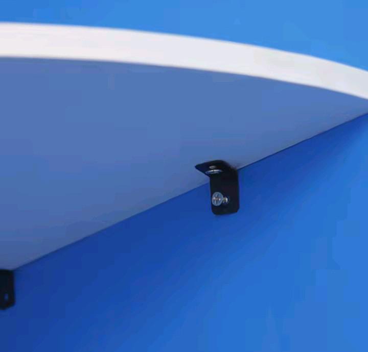 Picture of Wall Mount Projector Storage Rack Corner Shelf Kitchen shelf Wall Shelf Wall-mounted Display Storage Organizer Rack for Living Room Office Home Decor corner shelves Floating bedroom shelf Flower shelf  Top  shelf  Bathrom shelf  Pvc Board