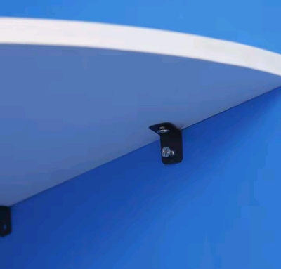 Picture of Wall Mount Projector Storage Rack Corner Shelf Kitchen shelf Wall Shelf Wall-mounted Display Storage Organizer Rack for Living Room Office Home Decor corner shelves Floating bedroom shelf Flower shelf  Top  shelf  Bathrom shelf  Pvc Board