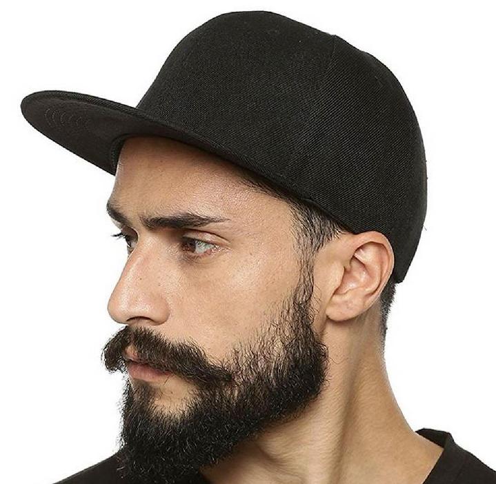 Picture of Black Dj Cap For Men Cap - Cap For Men - Cap - Winter Cap Stylish Cap For Man