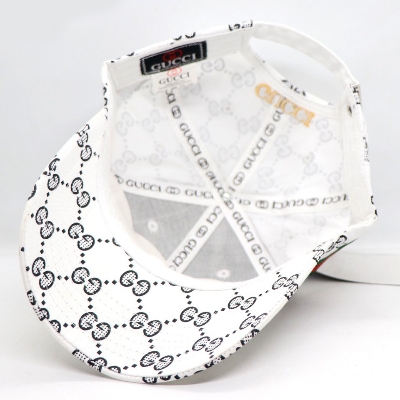 Picture of New White Embroidery logo Cotton Curved Visor Cap