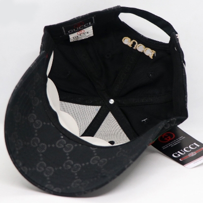 Picture of Black Embroidery logo Cotton Curved Visor Cap