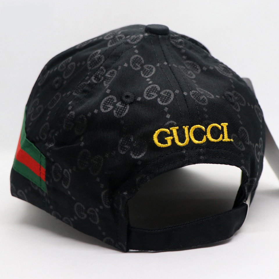 Picture of Black Embroidery logo Cotton Curved Visor Cap