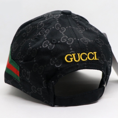 Picture of Black Embroidery logo Cotton Curved Visor Cap