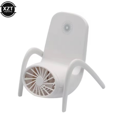 Picture of New Hot selling Portable Hand Held Fan USB Charging Originality Chair Shape Desktop Fan Can Be Used As Mobile Phone Stand Fan Summer