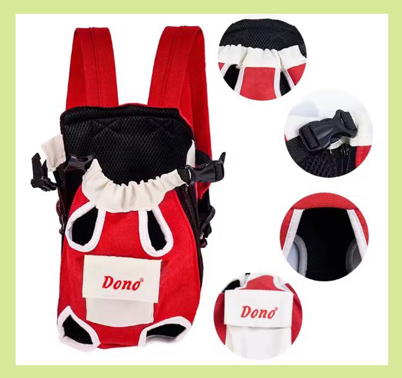 Picture of Cat Front Carrier Bag Portable Pet Bags Adjustable Hands Free Dog Backpack Carrier for Small Dogs Cats