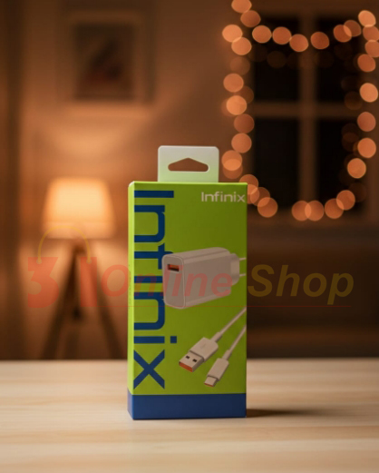 Picture of Infinix 33W Type-B Fast Charger Premium Quality With Fast Charging Data Cable