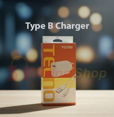 Picture of Tecno 33W Type b Charger Fast Charger Full Kit Type B Cable For ALL Mobile Phones, Fast Charging Cable Type_B Charger