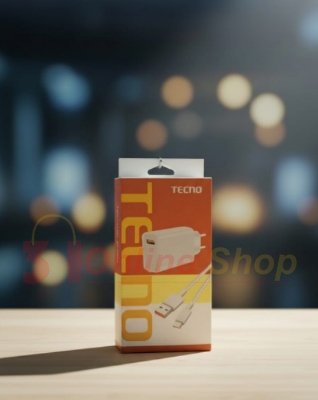 Picture of Tecno 33W Fast Charger Type-C Cable for Quick Charging, Quick Charging Power Adapter with Adaptive Smart Charging for Tecno Camon 20 Pro 5G, Tecno Camon 20 Pro, Tecno Pova 3, and Tecno Spark 30 Pro.