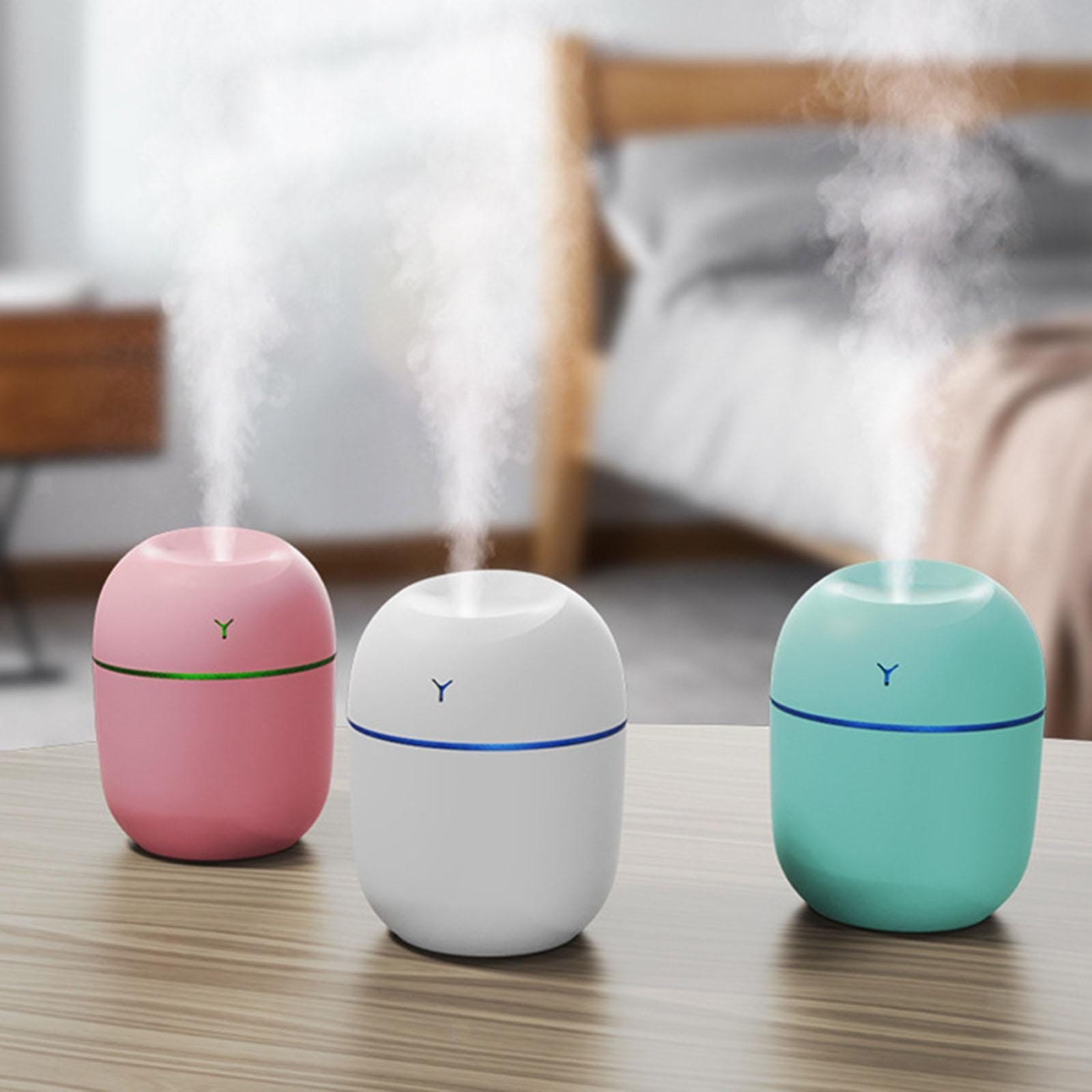 Picture of Swap International Mini Air Humidifier USB Charging Mist Spray Moisturizing Diffuser White Pink Blue