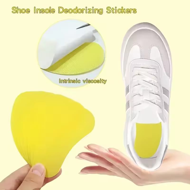 Picture of 10 Pcs Foot Lemon Flavor Removing Smelly Patch Shoe Enhance Fragrance Deodorizing Sticker Reduce Odor Patch Deodorization Pads