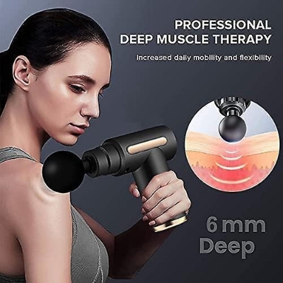 Picture of portable mini massager deep tissue Therapy Rechargeable Mini Gun Massager Body massage, Electric Vibration Body muscle massager Fascial Gun & Recovery device for male and female