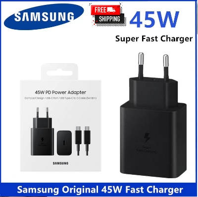 Picture of Samsung 45W PD Super Fast Charger 2.0 with Type C Data Cable from Type C - Premium Quality