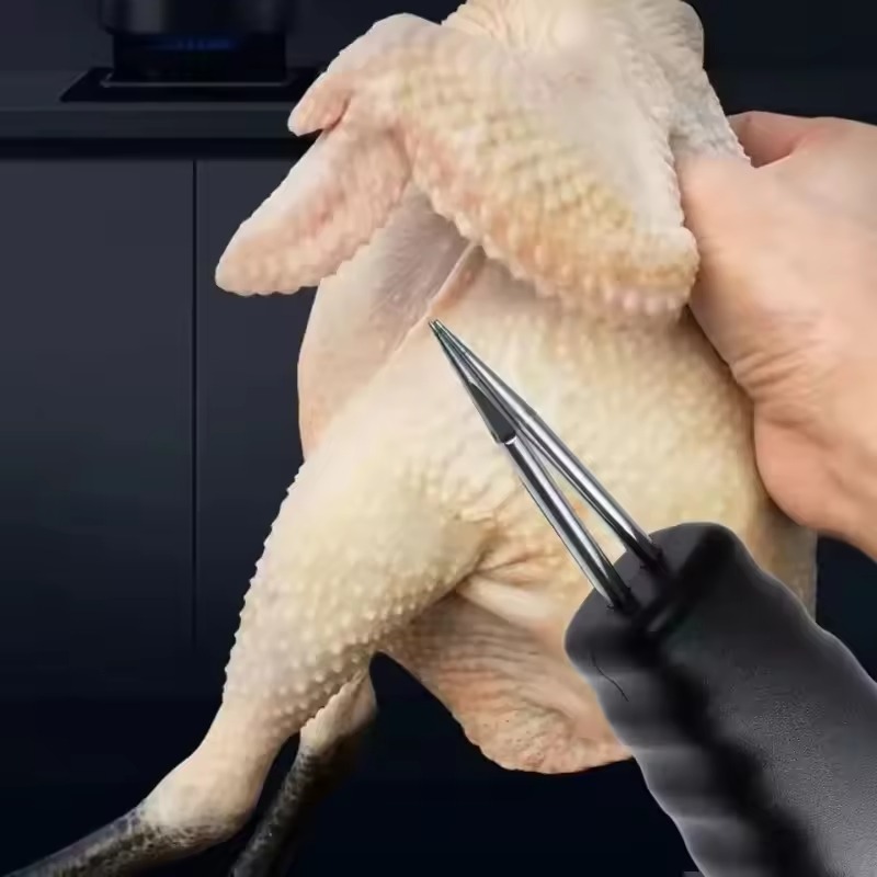 Picture of Electric Poultry Pulling Machine | Portable Feather Plucker for Chicken, Duck & Quail | Dual Motor Hair Removal Tool with Waterproof Design Feather Remover Poultry Plucker