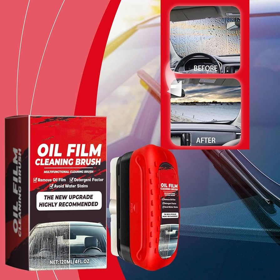 Picture of Car Oil Film Cleaning Brush Windshield Oil Film Cleaning Brush