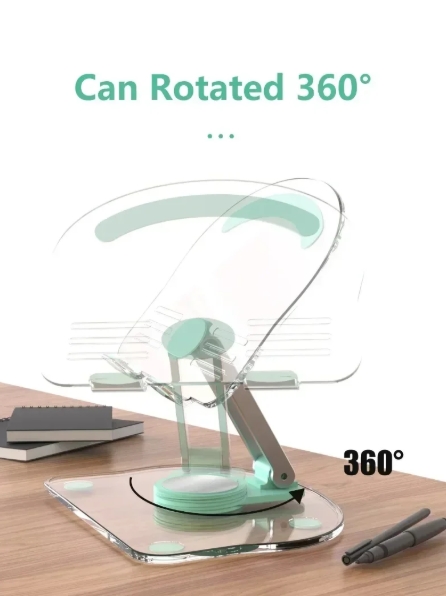 Picture of New 360° Rotation Tablet Desktop Stand Suitable for iPad Pro 9.7 Air 4 5 Mini 6 11 Mi Pad Transparent Acrylic Desktop Phone Stand