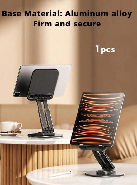 Picture of 360° Rotatable phone Tablet Dual Purpose Holder Adjustable Foldable Desktop Stand, Mobile Stand Holder Compatible For iPhone15 14 ipad Samsung Tablet Stand