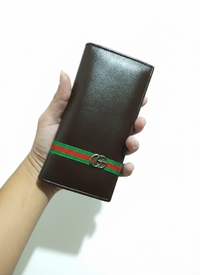 Picture of New Wallet Men Wallets Fashion Long Wallet PU Leather Long Wallet Business Wallets Men's Splicing Two Fold Ultra-thin Long Wallet Travel Purses Coin Pouch ID Credit Cards Holders