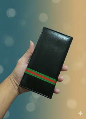 Picture of New Wallet Men Wallets Fashion Long Wallet PU Leather Long Wallet Business Wallets Men's Splicing Two Fold Ultra-thin Long Wallet Travel Purses Coin Pouch ID Credit Cards Holders