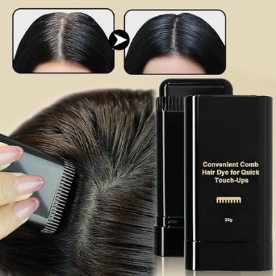 Picture of Instant Gray Root Coverage Hair Dye Stick Unisex Dyeing Powder Temporary Color Hair Dye Cream Pen Hair Chalk With Comb for Women & Men