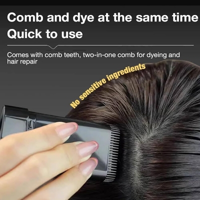 Picture of Instant Gray Root Coverage Hair Dye Stick Unisex Dyeing Powder Temporary Color Hair Dye Cream Pen Hair Chalk With Comb for Women & Men