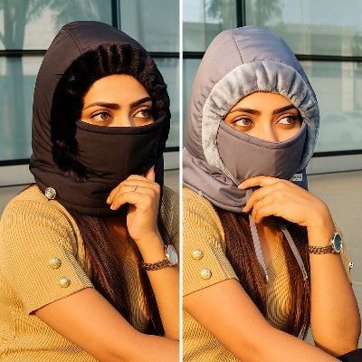 Picture of New Winter Windproof Riding Hat with Ear Protection Velvet Thick Face Mask Men's and Women's Warm