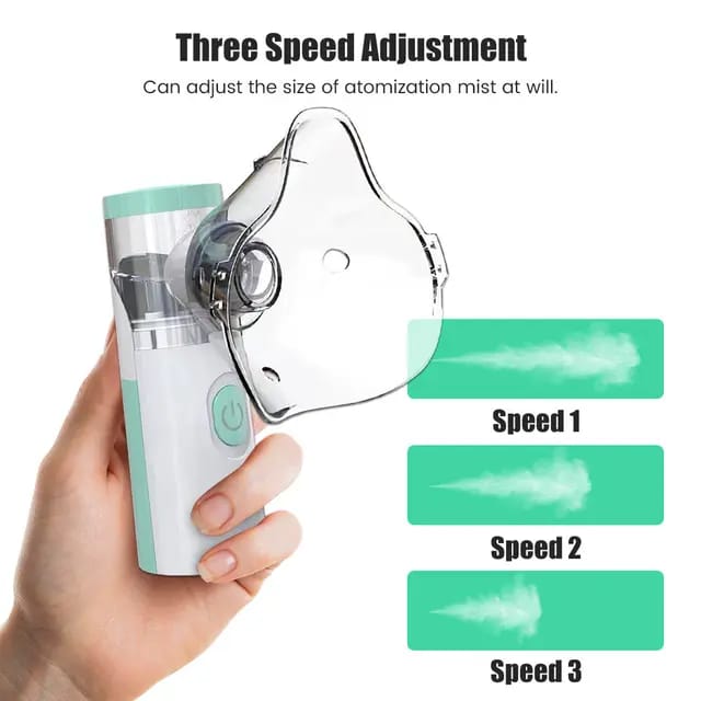 Picture of Portable Mini Handheld Mesh Nebulizer Machine/ Ultrasonic Steam Inhaler Nebulizer Machine For Child & Adults Nebulization-Smart USB Connector
