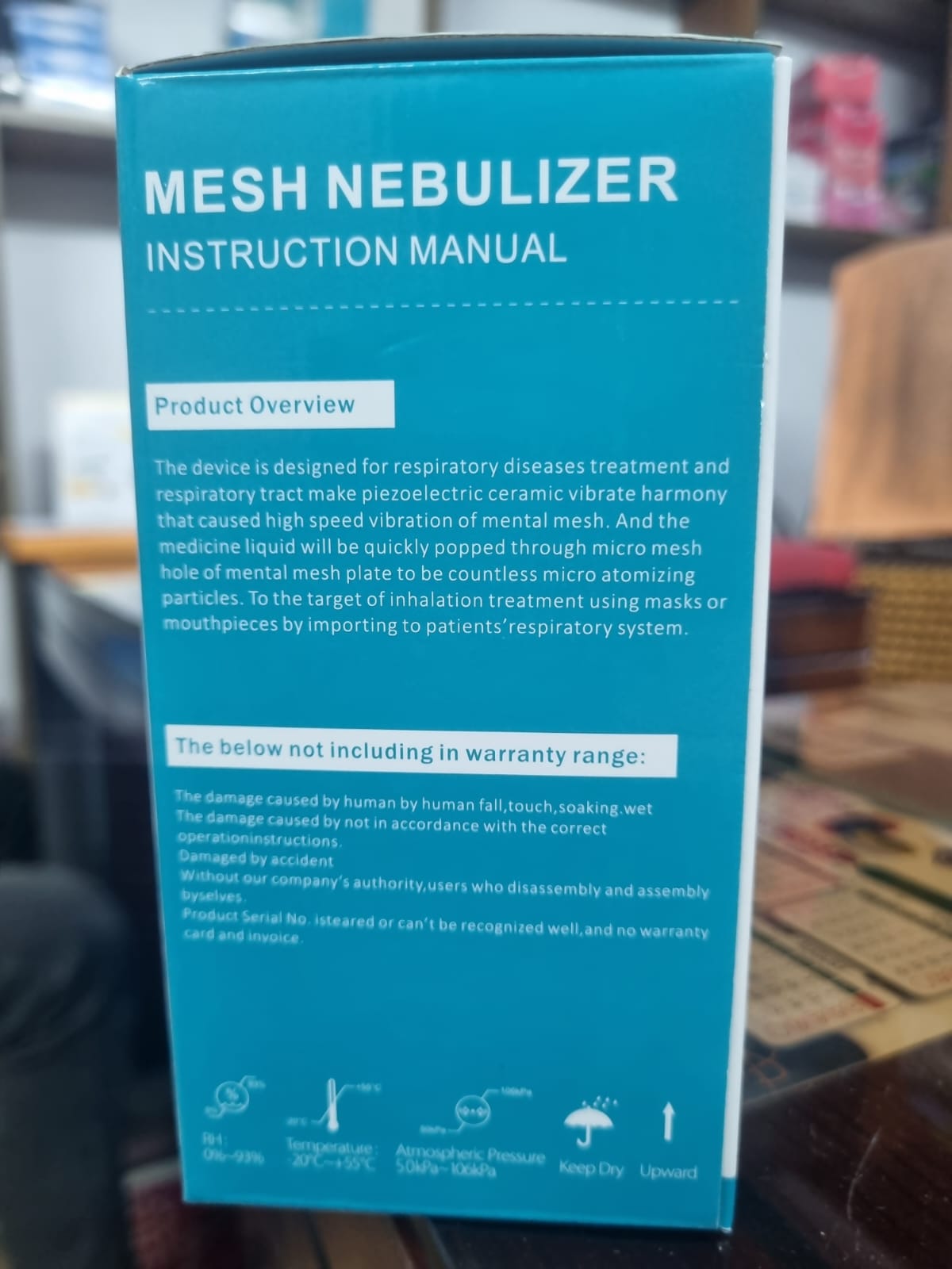 Picture of Portable Mini Handheld Mesh Nebulizer Machine/ Ultrasonic Steam Inhaler Nebulizer Machine For Child & Adults Nebulization-Smart USB Connector