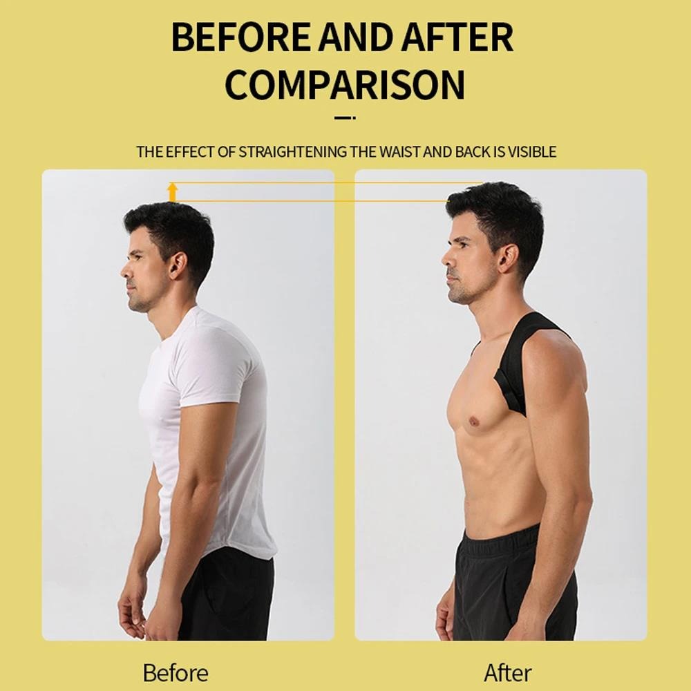 Picture of 1Pcs Adjustable Posture Corrector for Men Women - Upper Back Spine, Neck, Shoulder Clavicle Orthopedic Brace - for Bad Posture