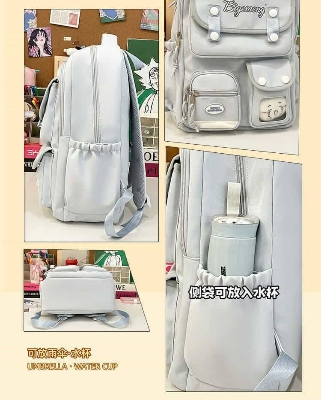 Picture of School Bags For Girls Boy Big Capacity Backpack Shouler Bags Anti Theft Waterproof Daily Travel Back Pack Ladies Bagpack School Bag