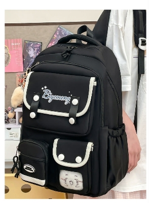 Picture of School Bags For Girls Boy Big Capacity Backpack Shouler Bags Anti Theft Waterproof Daily Travel Back Pack Ladies Bagpack School Bag