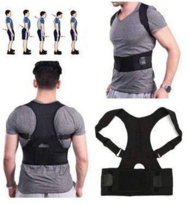Picture of Real Doctors Sweat Belt Posture Brace Shoulder Back Support, Seat Back Pain Support, Posture Corrector Belt, Unisex Magnetic Back Brace Posture, Magnetic Posture , Adjustable Posture Corrector Belt For Man & Women