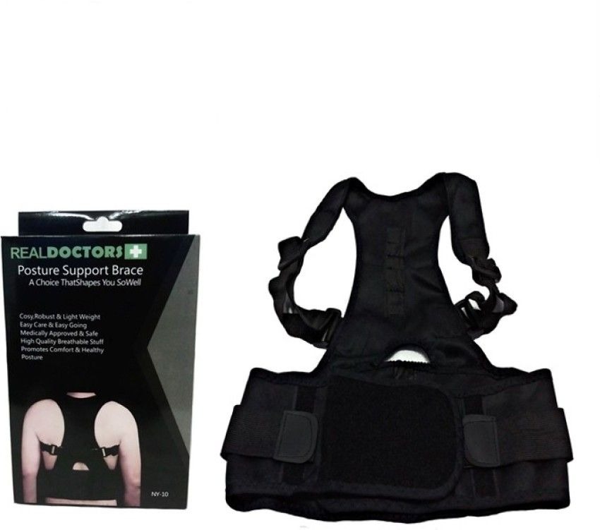 Picture of Real Doctors Sweat Belt Posture Brace Shoulder Back Support, Seat Back Pain Support, Posture Corrector Belt, Unisex Magnetic Back Brace Posture, Magnetic Posture , Adjustable Posture Corrector Belt For Man & Women