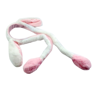 Picture of Bunny Ears Headband Moving Cute Warm Plush Airbag Rabbit Funny Gift Movable