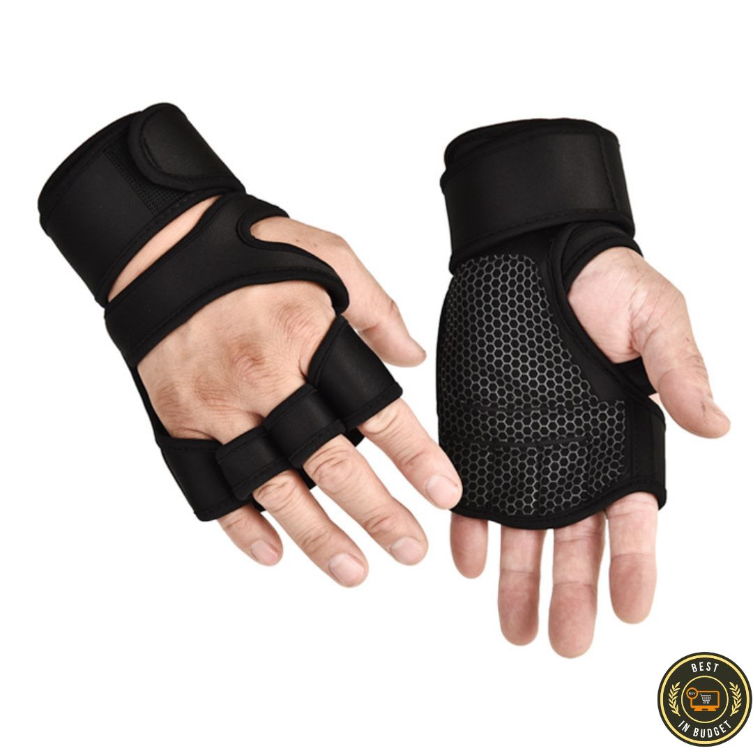 Picture of Premium Gym Workout Gloves with Wrist Support – Ideal for Pull-Ups, Weightlifting, and Fitness Training