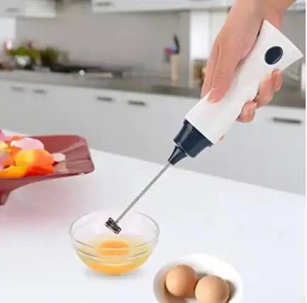 Picture of Rechargeable Portable Electric Egg Beater for Home Baking, Coffee, Cake Mixer, Handheld Cooking Stick, Handheld Type