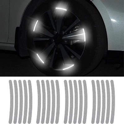 Picture of 10 pcs x Wheel Rim Reflective Sticker Car Bike Tire Reflective Waterproof Stickers