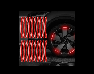 Picture of 10 pcs x Wheel Rim Reflective Sticker Car Bike Tire Reflective Waterproof Stickers
