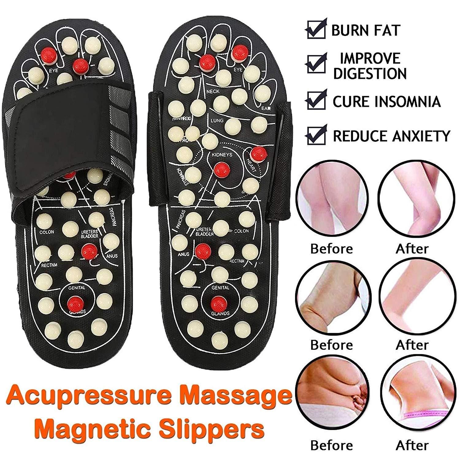 Picture of ফুট ম্যাসেজ স্যান্ডেল - Foot Massage Slippers Sandal Rotating Acupuncture Points For Women Men