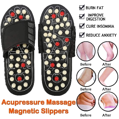 Picture of ফুট ম্যাসেজ স্যান্ডেল - Foot Massage Slippers Sandal Rotating Acupuncture Points For Women Men